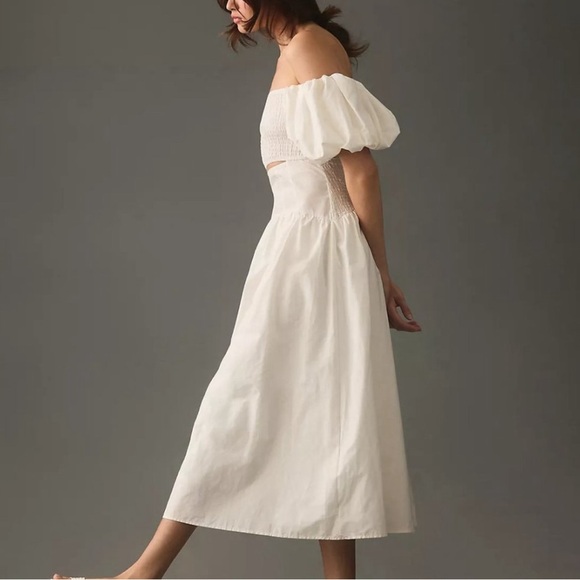 Anthropologie Moon River off-the-shoulder cutout dress sz M, NWOT - Picture 5 of 7